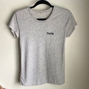 Brandy Melville Mottled Grey “Peachy” Tee (size XS/S)